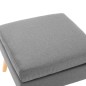 vidaXL Reposapiés de tela gris claro vidaXL Reposapiés de tela gris claro