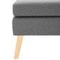 vidaXL Reposapiés de tela gris claro vidaXL Reposapiés de tela gris claro