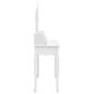 vidaXL Juego de tocador y taburete madera paulownia blanco 75x69x140cm vidaXL Juego de tocador y taburete madera paulownia blanco 75x69x140cm