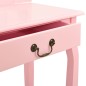 vidaXL Tocador y taburete madera paulownia y MDF rosa 65x36x128 cm vidaXL Tocador y taburete madera paulownia y MDF rosa 65x36x128 cm