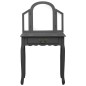 vidaXL Tocador y taburete madera de paulownia gris 65x36x128 cm vidaXL Tocador y taburete madera de paulownia gris 65x36x128 cm