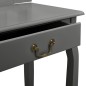 vidaXL Tocador y taburete madera de paulownia gris 65x36x128 cm vidaXL Tocador y taburete madera de paulownia gris 65x36x128 cm