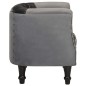 vidaXL Sillón cúbico de cuero auténtico y madera maciza mango negro vidaXL Sillón cúbico de cuero auténtico y madera maciza mango negro