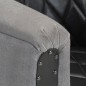 vidaXL Sillón cúbico de cuero auténtico y madera maciza mango negro vidaXL Sillón cúbico de cuero auténtico y madera maciza mango negro
