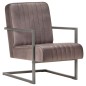 vidaXL Sillón en voladizo cuero auténtico marrón envejecido vidaXL Sillón en voladizo cuero auténtico marrón envejecido