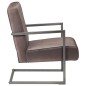 vidaXL Sillón en voladizo cuero auténtico marrón envejecido vidaXL Sillón en voladizo cuero auténtico marrón envejecido