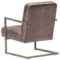 vidaXL Sillón en voladizo cuero auténtico marrón envejecido vidaXL Sillón en voladizo cuero auténtico marrón envejecido