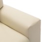 vidaXL Sillón reclinable para niños cuero sintético blanco crema vidaXL Sillón reclinable para niños cuero sintético blanco crema