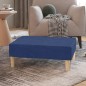 vidaXL Reposapiés de tela azul 78x56x32 cm