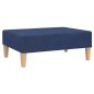 vidaXL Reposapiés de tela azul 78x56x32 cm