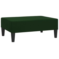 vidaXL Taburete de terciopelo verde oscuro 78x56x32 cm
