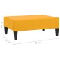 vidaXL Reposapiés de terciopelo amarillo 78x56x32 cm vidaXL Reposapiés de terciopelo amarillo 78x56x32 cm