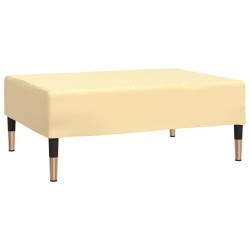 vidaXL Reposapiés de terciopelo crema 78x56x32 cm