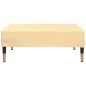 vidaXL Reposapiés de terciopelo crema 78x56x32 cm vidaXL Reposapiés de terciopelo crema 78x56x32 cm