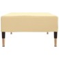 vidaXL Reposapiés de terciopelo crema 78x56x32 cm vidaXL Reposapiés de terciopelo crema 78x56x32 cm
