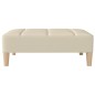 vidaXL Taburete de tela color crema 78x56x32 cm vidaXL Taburete de tela color crema 78x56x32 cm