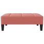 vidaXL Reposapiés de terciopelo rosa 78x56x32 cm vidaXL Reposapiés de terciopelo rosa 78x56x32 cm