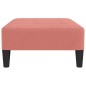 vidaXL Reposapiés de terciopelo rosa 78x56x32 cm vidaXL Reposapiés de terciopelo rosa 78x56x32 cm