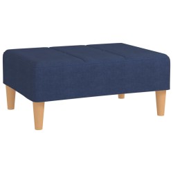 vidaXL Reposapiés de tela azul 78x56x32 cm