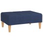 vidaXL Reposapiés de tela azul 78x56x32 cm vidaXL Reposapiés de tela azul 78x56x32 cm