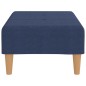 vidaXL Reposapiés de tela azul 78x56x32 cm vidaXL Reposapiés de tela azul 78x56x32 cm