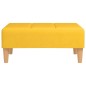 vidaXL Reposapiés de tela amarillo 78x56x32 cm vidaXL Reposapiés de tela amarillo 78x56x32 cm