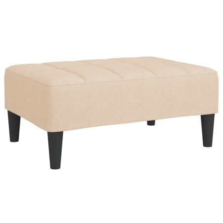 vidaXL Taburete de tela color crema 78x56x32 cm