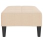 vidaXL Taburete de tela color crema 78x56x32 cm