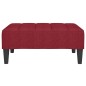 vidaXL Reposapiés de tela rojo vino tinto 78x56x32 cm vidaXL Reposapiés de tela rojo vino tinto 78x56x32 cm