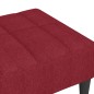 vidaXL Reposapiés de tela rojo vino tinto 78x56x32 cm vidaXL Reposapiés de tela rojo vino tinto 78x56x32 cm