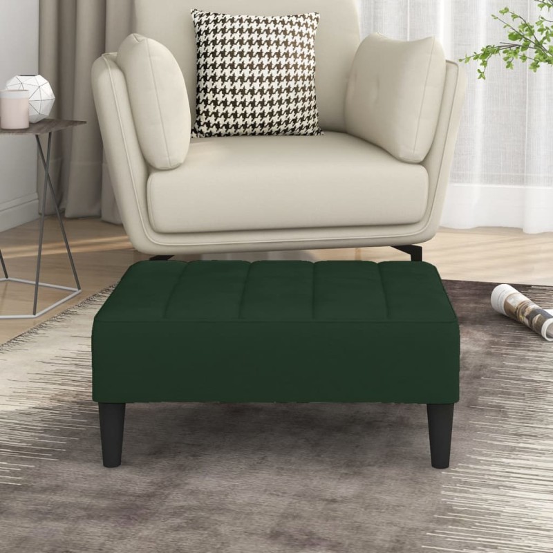 vidaXL Taburete de terciopelo verde oscuro 78x56x32 cm vidaXL Taburete de terciopelo verde oscuro 78x56x32 cm