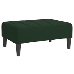 vidaXL Taburete de terciopelo verde oscuro 78x56x32 cm