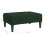 vidaXL Taburete de terciopelo verde oscuro 78x56x32 cm vidaXL Taburete de terciopelo verde oscuro 78x56x32 cm