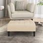 vidaXL Reposapiés de terciopelo crema 78x56x32 cm vidaXL Reposapiés de terciopelo crema 78x56x32 cm