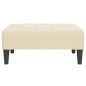 vidaXL Reposapiés de terciopelo crema 78x56x32 cm vidaXL Reposapiés de terciopelo crema 78x56x32 cm