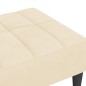 vidaXL Reposapiés de terciopelo crema 78x56x32 cm vidaXL Reposapiés de terciopelo crema 78x56x32 cm