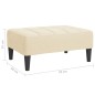 vidaXL Reposapiés de terciopelo crema 78x56x32 cm vidaXL Reposapiés de terciopelo crema 78x56x32 cm