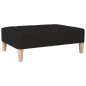 vidaXL Reposapiés de tela negro 78x56x32 cm vidaXL Reposapiés de tela negro 78x56x32 cm