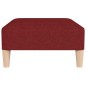 vidaXL Reposapiés de tela rojo tinto 78x56x32 cm vidaXL Reposapiés de tela rojo tinto 78x56x32 cm