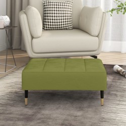 vidaXL Reposapiés de terciopelo verde claro 78x56x32 cm