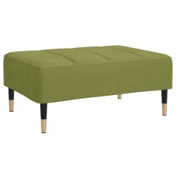 vidaXL Reposapiés de terciopelo verde claro 78x56x32 cm