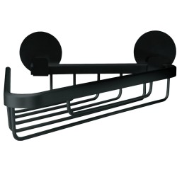 Kleine Wolke Estantería de ducha Rocco triangular negro