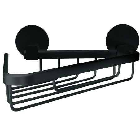 Kleine Wolke Estantería de ducha Rocco triangular negro