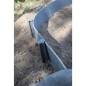 Ubbink Bordura de jardín negro 19 cm x 15 m 7mm