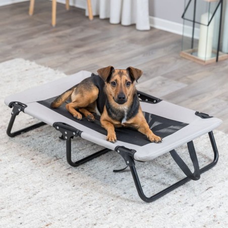 TRIXIE Tumbona para perros gris y negro 79x19x50 cm