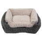 Jack and Vanilla Sofá para mascotas Softy S roseta gris 60x52x18 cm Jack and Vanilla Sofá para mascotas Softy S roseta gris 60x52x18 cm