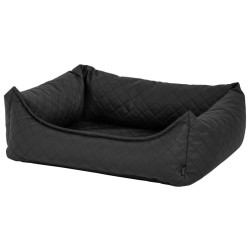 Madison Cama para perros Skai Check gris 120x95x28 cm