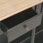vidaXL Mesa consola de MDF negra 120x30x76 cm
