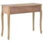 280047 vidaXL Dressing Console Table with 3 Drawers Brown