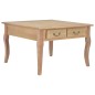 vidaXL Mesa de centro de madera marrón 80x80x50 cm vidaXL Mesa de centro de madera marrón 80x80x50 cm